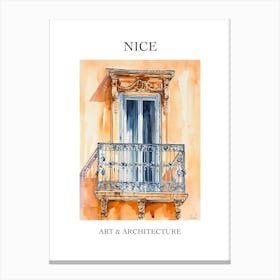 Nice Travel And Architecture Poster 4 Canvas Print