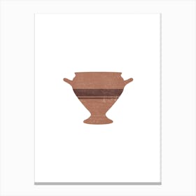 Minimal Greek Vase Bell Krater Canvas Print
