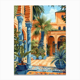 Moroccan Courtyard 2 Canvas Print