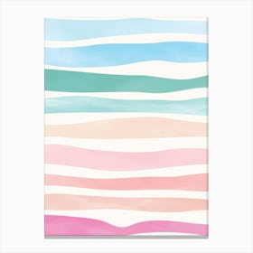 Rainbow Waves Canvas Print