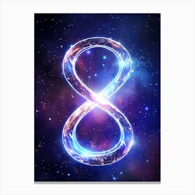 Number Eight In Space Canvas Print