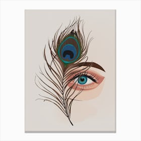 Peacock Feather Canvas Print