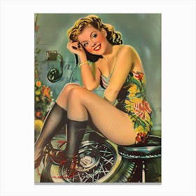 Pin Up Girl 38 Canvas Print