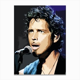 Audioslave Chris Cornell 7 Canvas Print