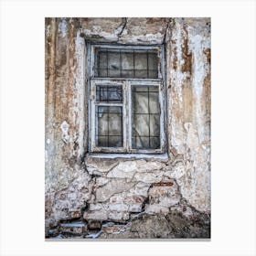 The Window In The Cracked Wall Canvas Print