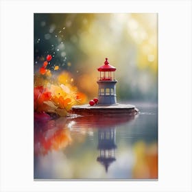 Autumn Lighthouse Canvas Print