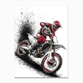 Dirt Bike Rider Canvas Print