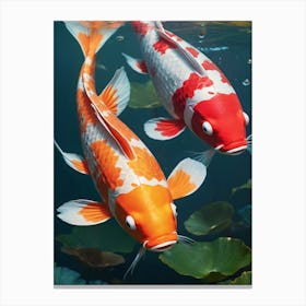 Koi Fish Painting (11) Canvas Print