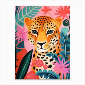 Leopard In The Jungle 12 Canvas Print