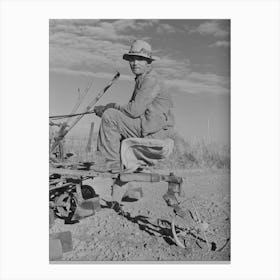 Farmer, Black Canyon Project, Canyon County, Idaho By Russell Lee 1 Canvas Print