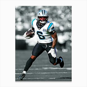 Miles Sanders Of The Carolina Panthers Canvas Print