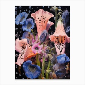 Surreal Florals Canterbury Bells 2 Flower Painting Canvas Print