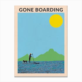 Gone Boarding (Male) Canvas Print