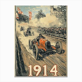 Aihrgdesign A Vintage Poster Of An Automobile Rally In 1914 F 7000ba04 0139 40ab 84a9 42546e70ae2f 1 Canvas Print