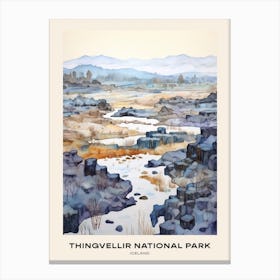 Thingvellir National Park Iceland 2 Poster Canvas Print