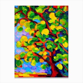 Huckleberry Fruit Vibrant Matisse Inspired Painting Fruit Canvas Print