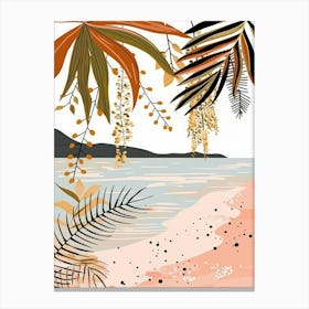 Tropical Beach Background Canvas Print