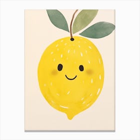 Friendly Kids Lemon 4 Canvas Print