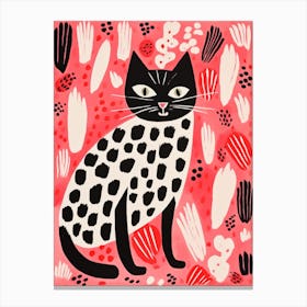 Black Cat 8 Canvas Print