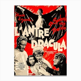 House Dracula, Movie Poster Canvas Print
