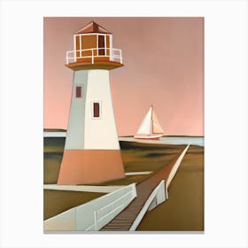 Lighthouse Abstract Canvas Print