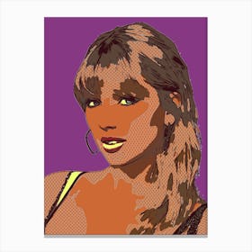 Taylor Swift Portrait Abstract Geometric (10) Canvas Print