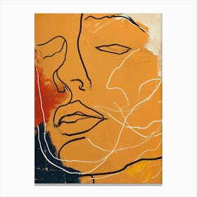 Face Of A Woman Canvas Print