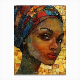 Mosaic Woman 1 Canvas Print