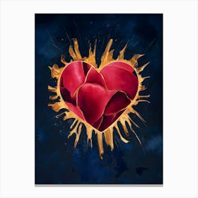 Heart Of Gold 3 Canvas Print