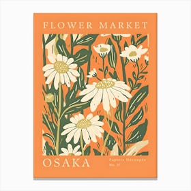 Flower Market Osaka Canvas Print