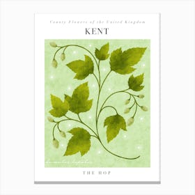 UK County Flowers | Kent Hop Toile