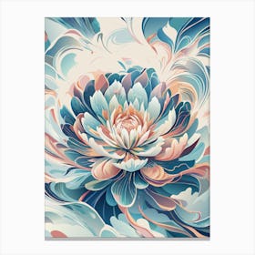 Abstract Flower Canvas Print