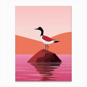 Minimalist Canvasback 2 Illustration Canvas Print