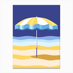 Beach Umbrella Canvas Print