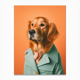 A Golden Retriever Dog 2 Canvas Print