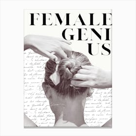 female genius Canvas Print