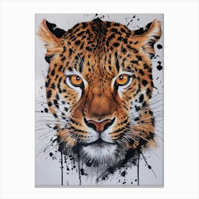 Leopard Painting Canvas Print