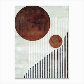 Abstract Circles, Bauhaus Canvas Print