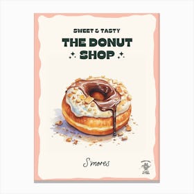 S Mores Donut The Donut Shop 1 Canvas Print