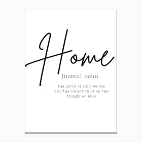 family home Canvas Print