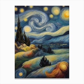 Starry Night 94 Canvas Print