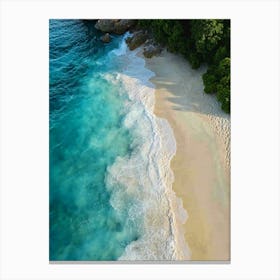 Aerial View Of A Tropical Beach 19 Canvas Print