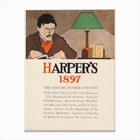 Harper's 1897, Edward Penfield Canvas Print