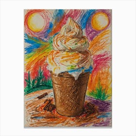 Ice Cream Cone 23 Canvas Print