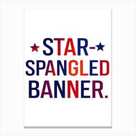 Star Spangled Banner 2 Canvas Print