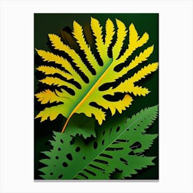 Tansy Leaf Vibrant Inspired 1 Canvas Print