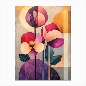 Abstract Flowers 16 Canvas Print