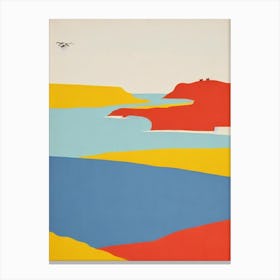 Holkham Bay Beach Norfolk Midcentury Canvas Print