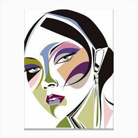 Woman'S Face 152 Canvas Print