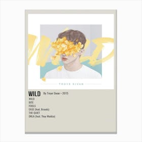 Wild By Troye Sivan 2015 Poster Canvas Print